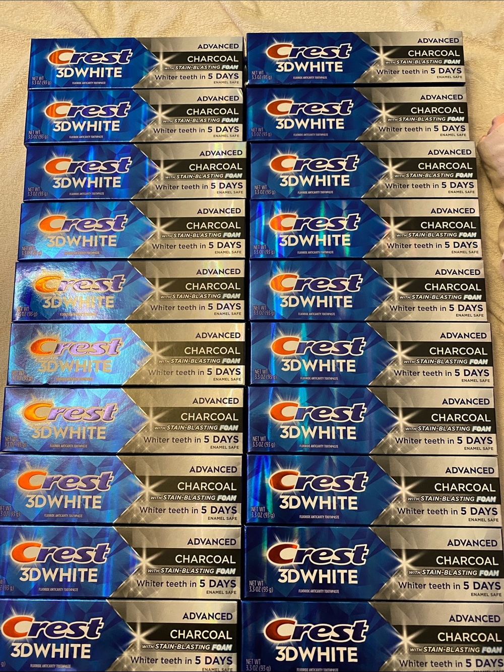 Crest 3D White Charcoal Toothpaste Pack 3.3 oz single pack